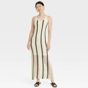A New Day Open Work Maxi Sundress NWT